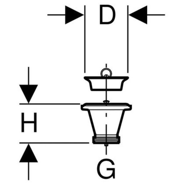 GEBERIT cannotto con piletta
grigio 152.766
d 1"1/2"