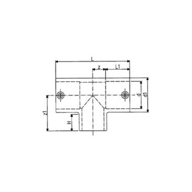 GF tee EL. ELGEF SDR11.
753.201.813   90 mm