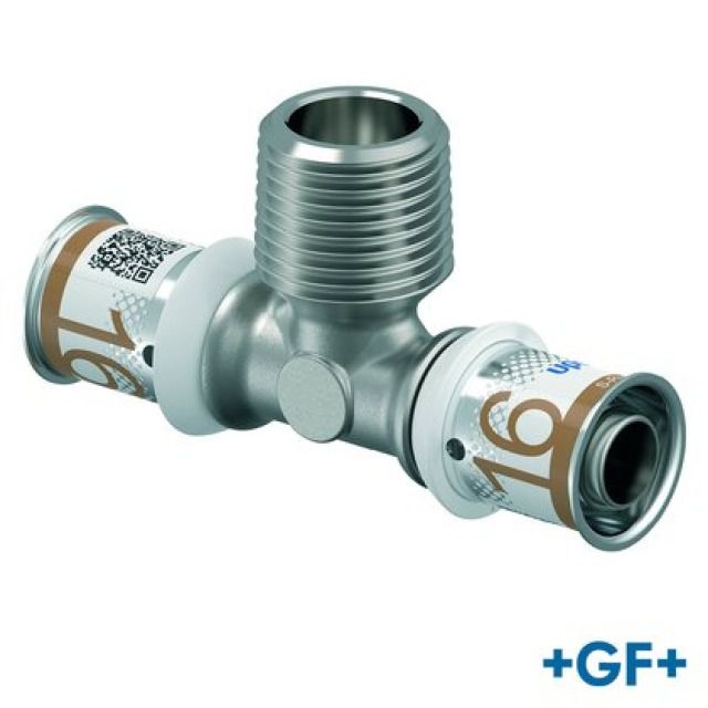 GF Uponor S-Press
Tee maschio 16-R1/2"MT-16