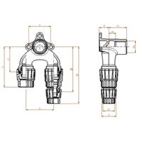 Raccordo Sanipex MT dop. rosso. 4611.160 senza piombo, D20