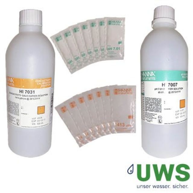 UWS Kalibrierflüssigkeit
Leitfähigkeit 25 Beutel à 20ml
