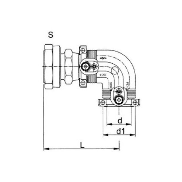 GF ELGEF gomito transito 90°
720.100.010
50 mm / 1 1/2"