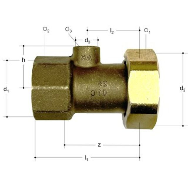 JRG raccordo in ottone BR1
1 1/4"
PN16