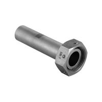 Geberit Mapress-gas Mezzo bocchettone acciaio inox con dado avvitabile in acciaio CrNi e terminale maschio