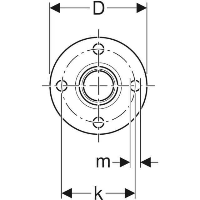 Geberit Mapress Therm Flansch PN6,
mit Pressmuffe: d=76.1mm,
DN=65
