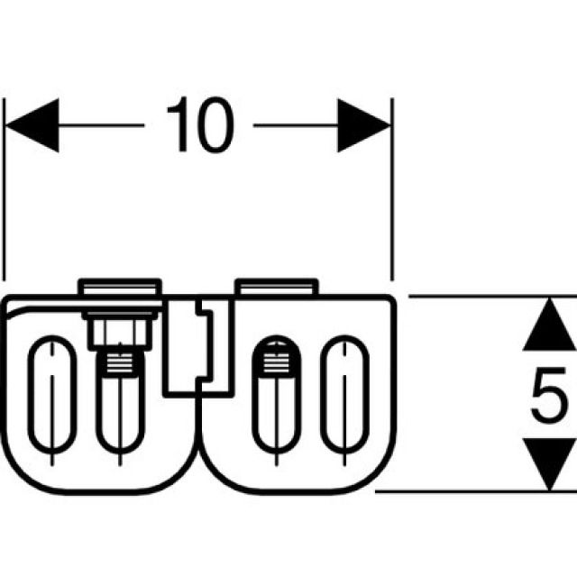GIS fissaggio elementi parete
posteriore 461.015