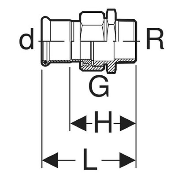 MPF-G manicotto misto
filetto maschio 34438
d 1"1/4 - 35"