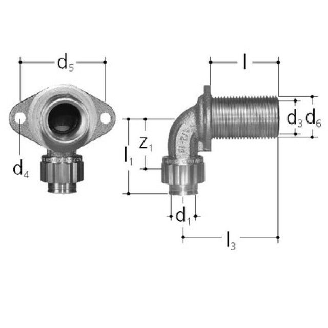 SANIPEX passaggio mur. dritto
5542.030
1/2" - 16 - 30 mm