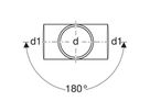 Braga con curva 88.5° Silent-db20
308.082 doppia: d=90mm, d1=90mm