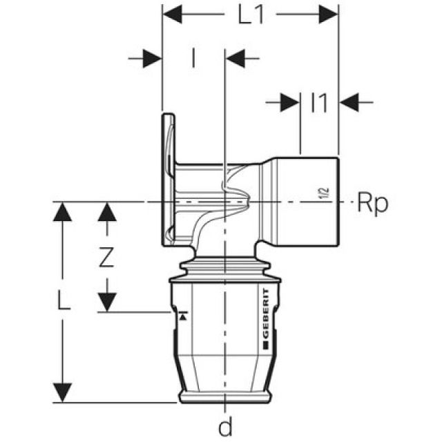 PFIT gomito allacciamento 90°
650.281
16-RP 1/2"
