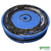 Strisce isolanti per bordo goRoll con angolo autoadesivo in PE e nastro adesivo per il fissaggio a parete