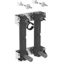 GIS Set lavabo per rubinetto monoforo, con due allacciamenti idrici con valvola d'intercettazione ad incasso JRG LegioStop® e raccordo a T 90°