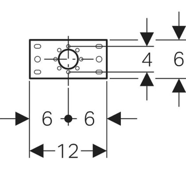 MEPLA placca di montaggio
dritta semplice 601.736