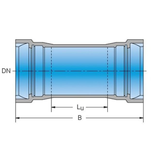 DUKTUS manicotto scorr. BLS
tipo U VRS-T
DN 250