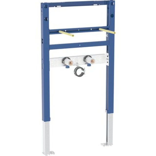 Waschtischelement Geberit
Duofix, Montagerahmen
Höhe 82/98 cm, Breite 50 cm
mit Anschlusswinkel und
Füsse und Armaturenplatte
verstellbar