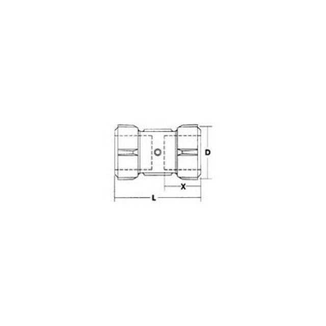 PRIMOFIT manicotto AC-AC/corto
775.102.051   1/2 - 1/2"