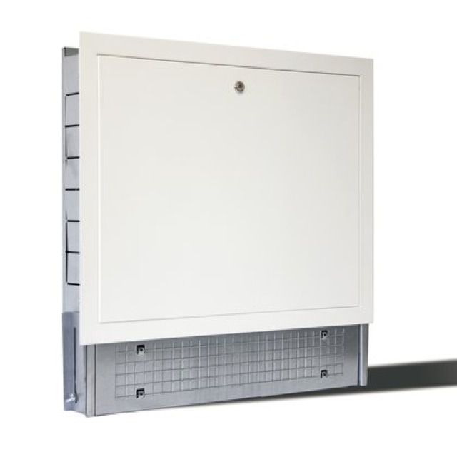 Cassetta ad incasso per collettori 500mm
in lamiera d'acciaio zincato
completa di telaio e portina
preverniciata colore bianco
regolabile in altezza 63/75cm
Profondità 11cm - Luce interna L 500mm x H 450

Art.AA0500ACZRA