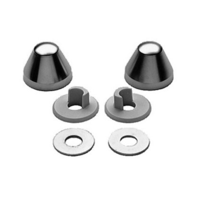 Set cappe di copertura GEBERIT
a premistoppa ranella
set da 2 pezzi
Colori: cromato