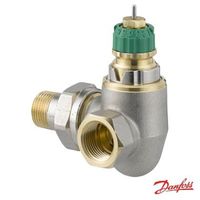 Valvola termostatica ad angolo indipendente dalla pressione Danfoss RA-DV destra
