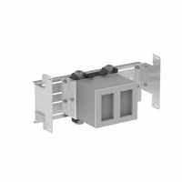 Traversa di fissaggio Geberit Duofix con due allacciamenti idrici per contatore dell'acqua compatti con valvola d'intercettazione ad incasso JRG LegioStop®