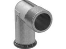 Gomito misto 90° Mapress acciaio-C con filetto maschio