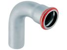 Curva 90° Mapress acciaio-C con terminale maschio