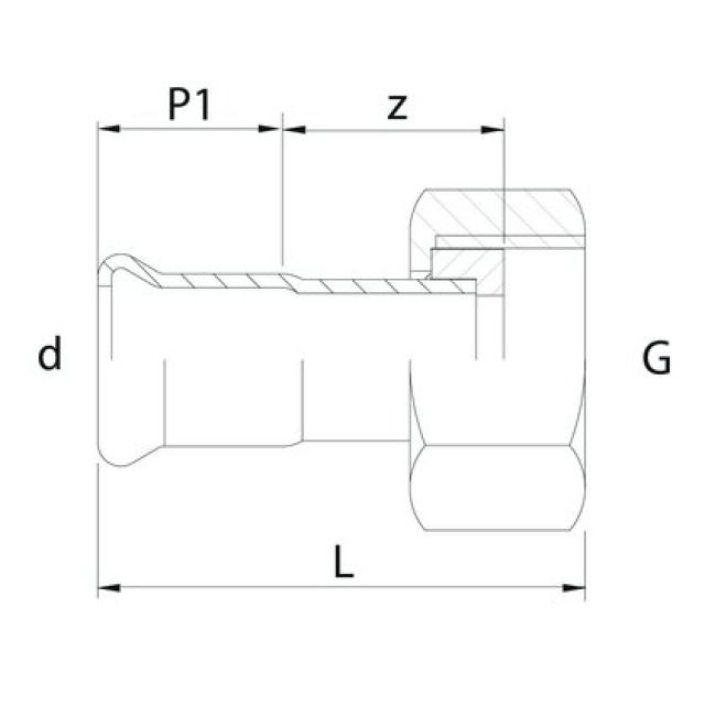 Profitec PressSteel
Press-Übergangsverschraubung
1 1/2"-42mm