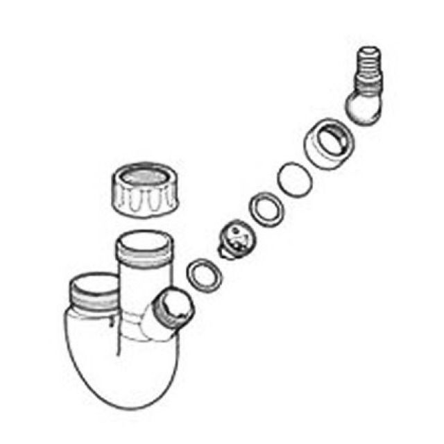 GEBERIT camera sifone doppia
grigio 252.053
d 40