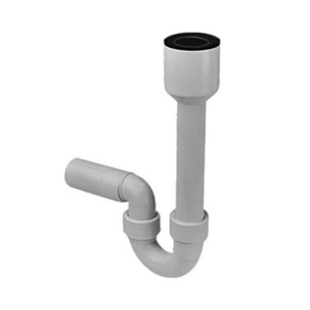 Sifone a tubo curvo GEBERIT
per Taro, uscita orizzontale
D 40 mm, guarnizione in gomma
40/45 mm
Colori: bianco