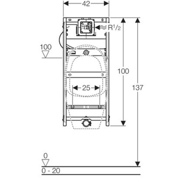 GIS elemento per orinatoio
com.risciacquo visib. 461.620
standard 1" tipo 140"