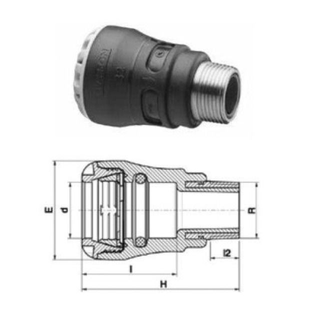 PLASSON-ANSCHLUSSVERS. AG MS
1072              25 MM X   1"