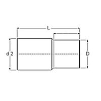 Profitec PressSteel, Pezzo di transizione con terminali ad innesto e a saldatura
