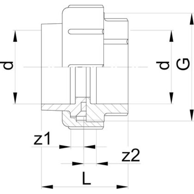 GF bocchettone M/M
5035
d= 20 mm