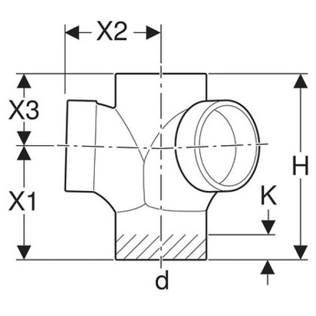 SILENT Braga ent curva 310.105
88.5° / 135°  110MM