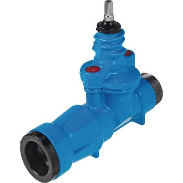 HAWLE saracinesca a innesto
art 2800 PE M/F
M 1 1/4" PE/F 32 L 200 PN 16"