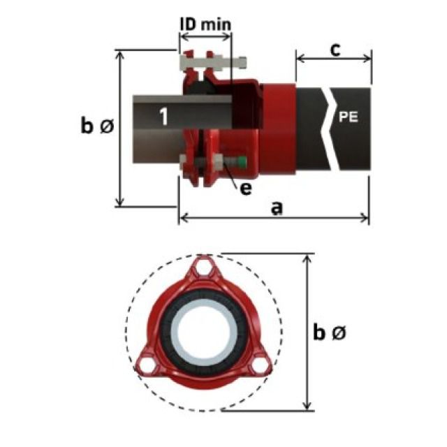 GF WAGA M/J PE-ADAPTER  3067
709.365.211  DN65  63-90 MM
PE 63 MM     NBR