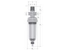 JRGURED Combi Hauswasserstation
DN32, O. Verschraubungen G11/2"
mit KS-Filterbecher
Werkseinstellung 4 bar
Rotguss