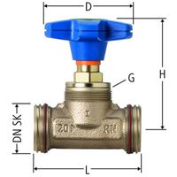 Valvola diritta Optiflex, 86119
