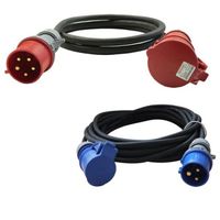 Cavo elettrico per impianto di riscaldamento elettrico mobile, con tappo di protezione