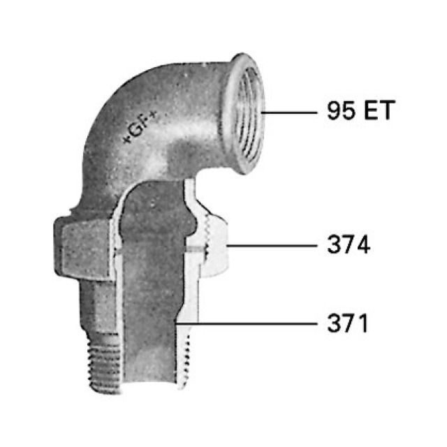 WINKELVERSCHRAUBUNG F.D.
SCHW 97        3/8 -  3/4"