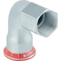 Gomito misto 90° Mapress acciaio-C con filetto femmina