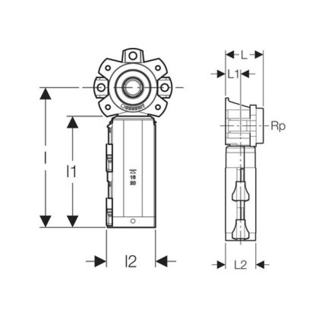 PFIT ANSCHLUSSDOSE 90°
650.488 OHNE SCHNELLKU. 3/4"