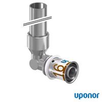 Uponor S-Press PLUS HK staffa di connessione placcata 16-15CU l=350mm