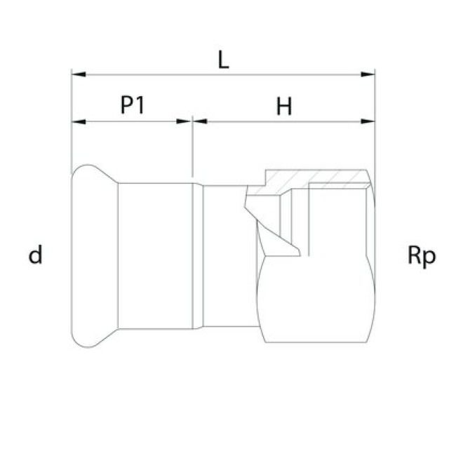 Profitec PressSteel
Press-Übergang IG, 3/4"-28mm