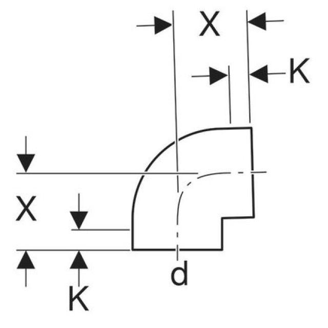 GEBERIT gomito allacciamento
369.088    88 1/2° d 160