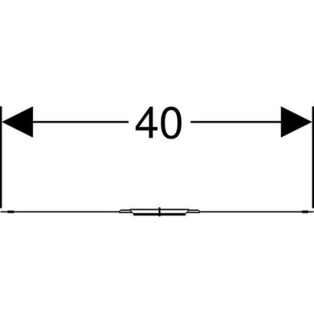 GEBERIT bordo piatto
sabbiato 152.336