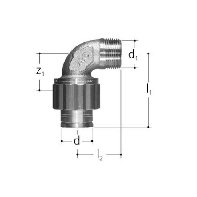 SANIPEX curva filetto masc.
5522.919
3/4" - 25 mm