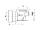 Curva di ingresso per manicotto UT-Hawle BLS