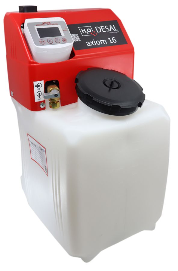 Elysator H2O DESAL® axiom 16L
Dispositivo automatico di reintegro
per il mantenimento della pressione
di acqua deionizzata, glicoli
e «acqua salina»
