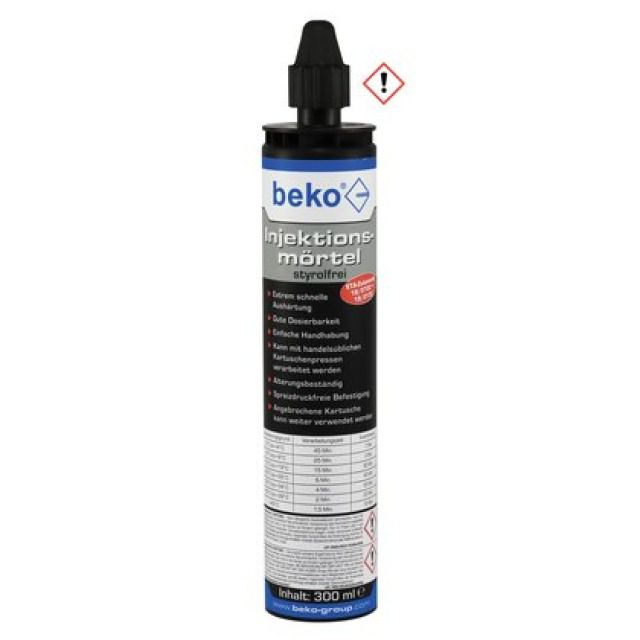 Beko Injektionsmörtel
280ml
inkl. 1 Zwangsmischer